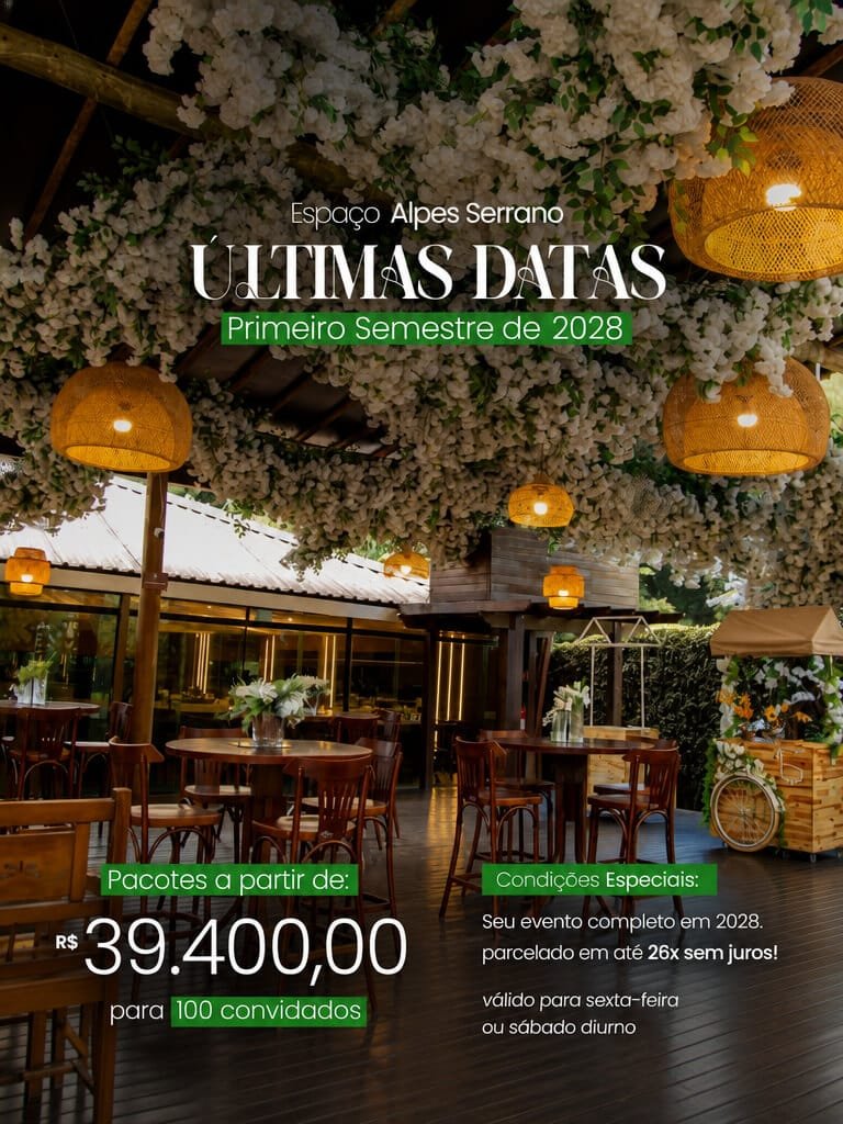 Espaço Alpes Serrano - Casamento em 2028 a partir de R$39.400