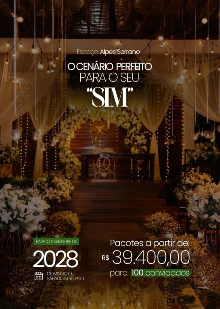 Espaço Alpes Serrano - Casamento em 2028 a partir de R$39.400