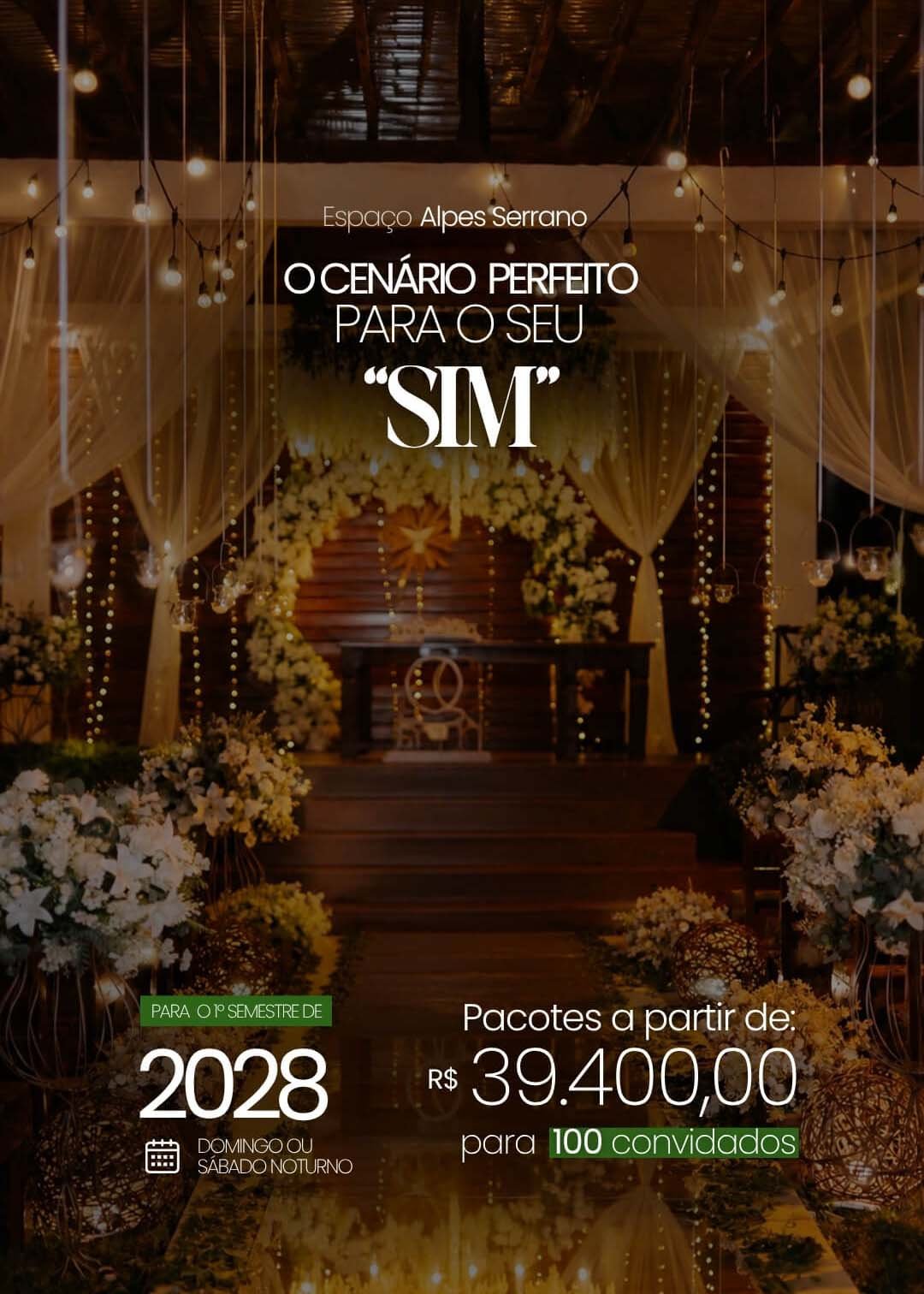 Espaço Alpes Serrano - Casamento em 2028 a partir de R$39.400